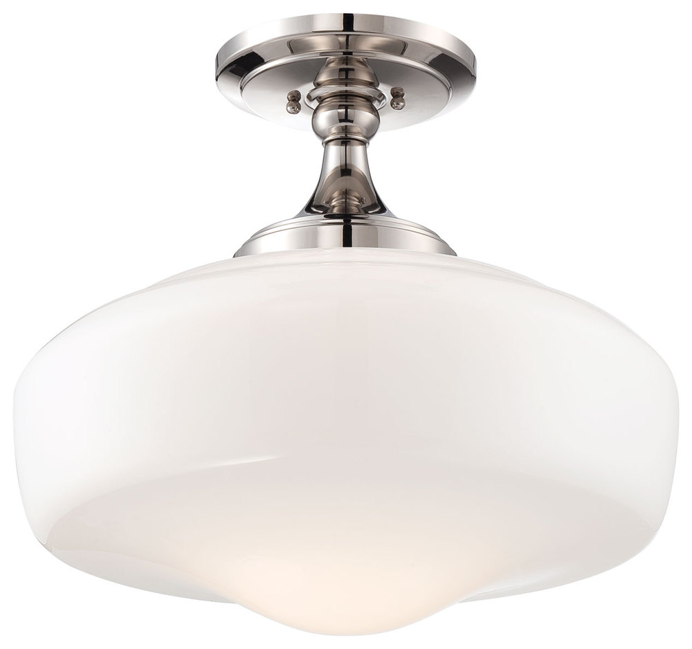 1 LIGHT SEMI FLUSH