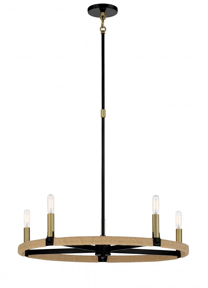 WINDWARD PASSAGE - 5 LIGHT CHANDELIER