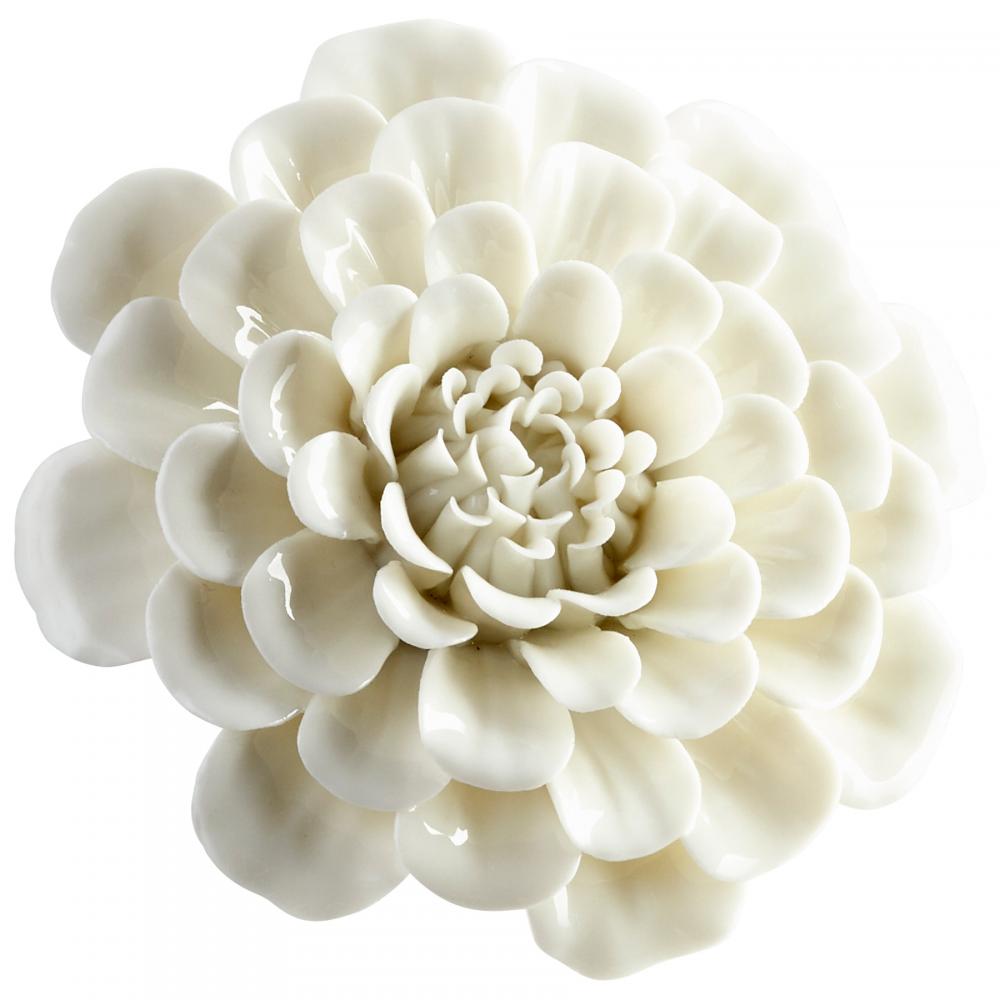 Flourishing Flowers Wall Decor Off White Glaze - Medium