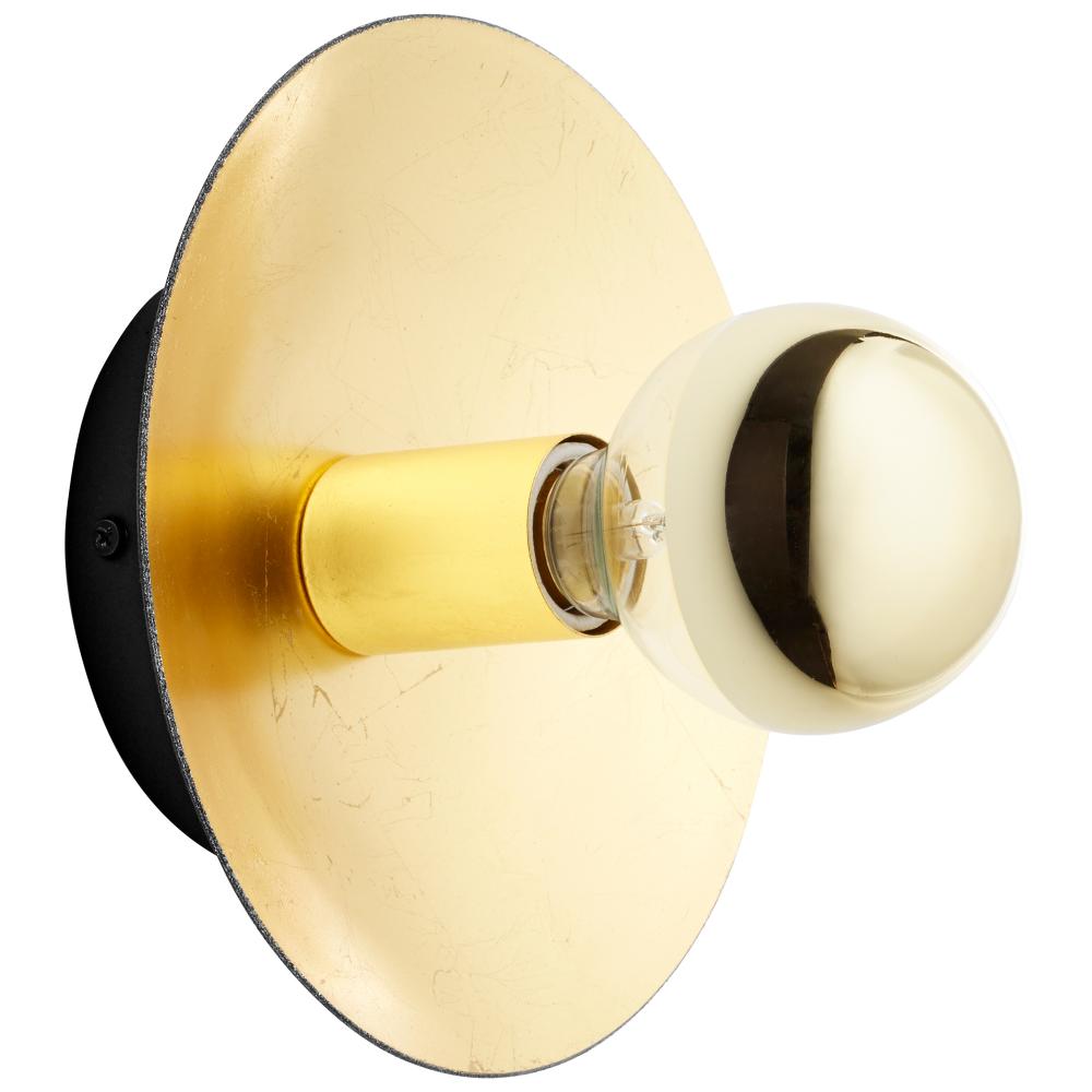 Artemis Wall Mount Noir And Gold Leaf
