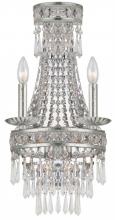 Crystorama 5262-OS-CL-MWP - Crystorama Mercer 4 Light Olde Silver Sconce