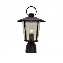Crystorama AND-9207-SD-MK - Andover 1 Light Matte Black Outdoor Post