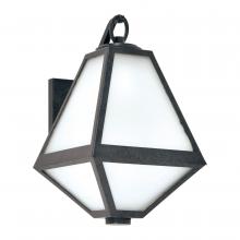 Crystorama GLA-9701-OP-BC - Brian Patrick Flynn for Crystorama Glacier 1 Light Black Charcoal Outdoor Wall Mount