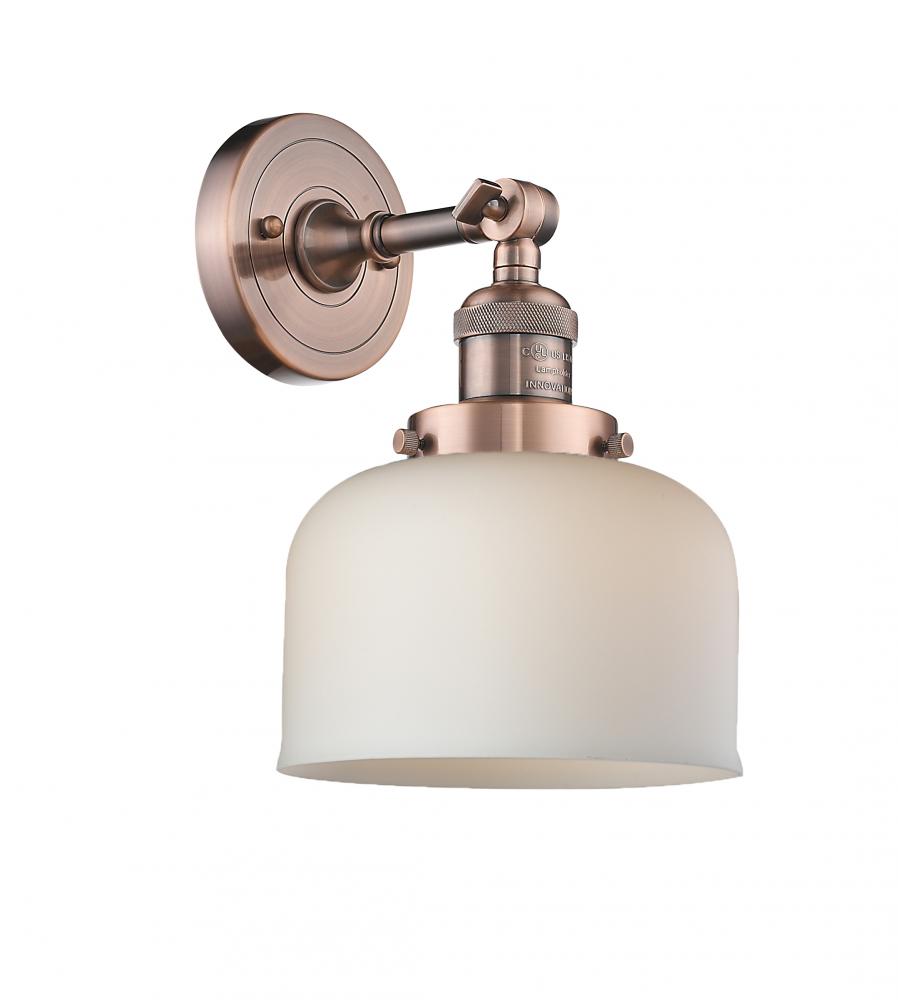 Bell - 1 Light - 8 inch - Antique Copper - Adjustable Sconce