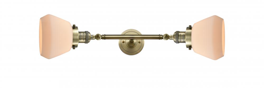Fulton - 2 Light - 7 inch - Antique Brass - Adjustable Bath Vanity Light