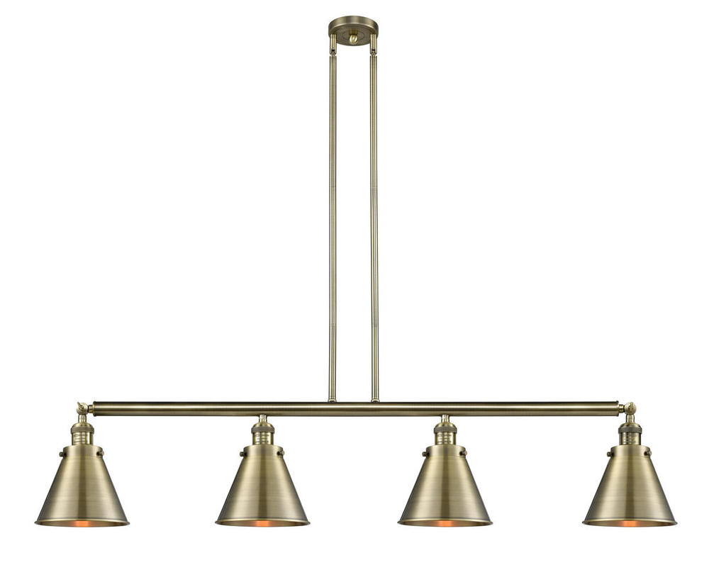 Appalachian - 4 Light - 52 inch - Antique Brass - Stem Hung - Adjustable Island Light