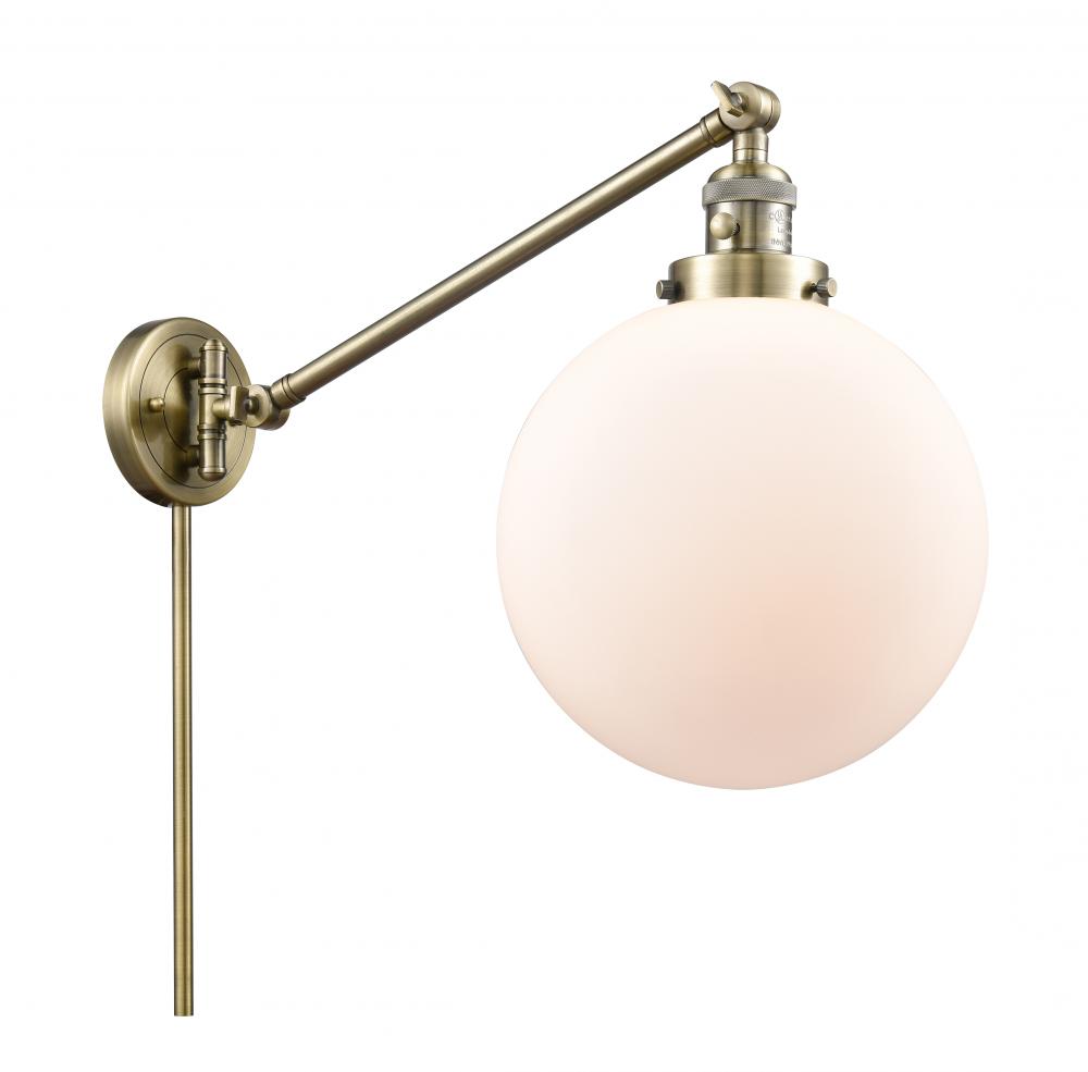 Beacon - 1 Light - 10 inch - Antique Brass -Adjustable Swing Arm