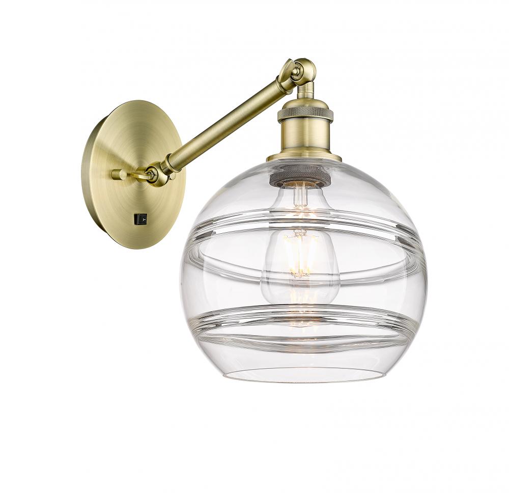 Rochester - 1 Light - 8 inch - Antique Brass - Adjustable Sconce
