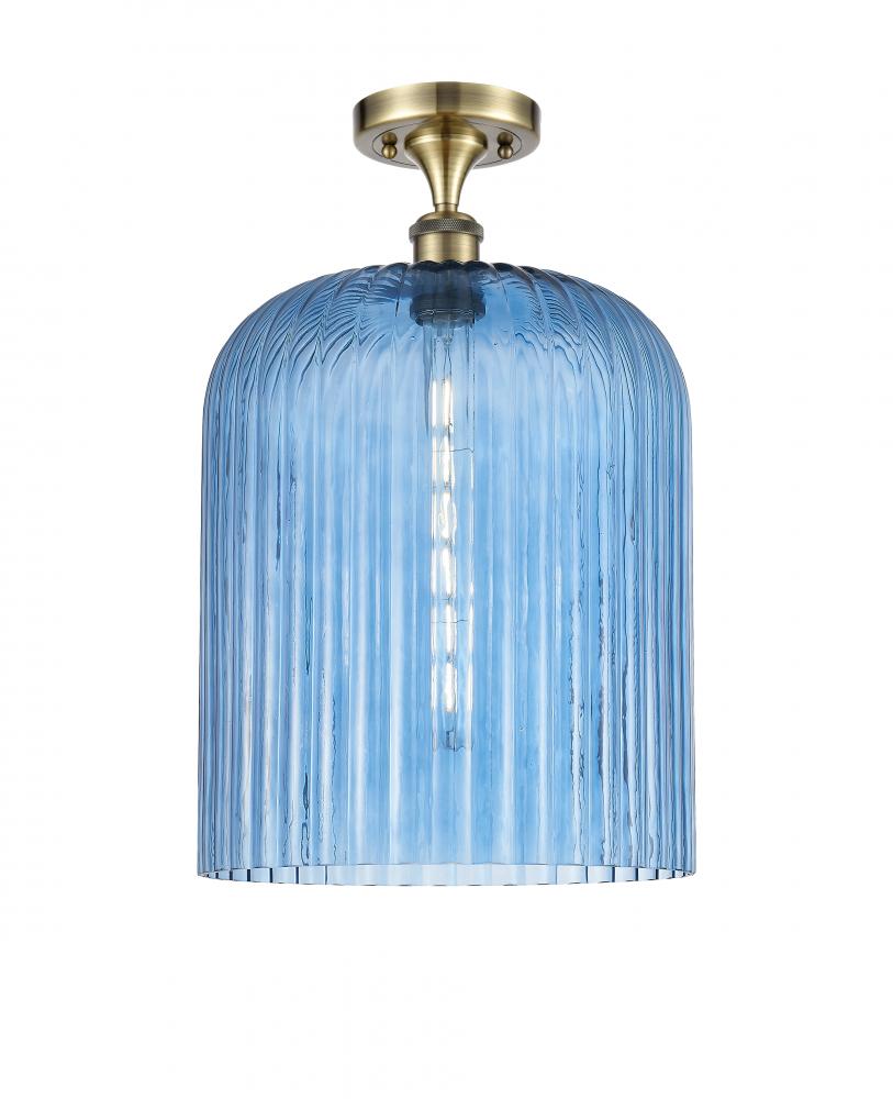 Bridal Veil - 1 Light - 5 inch - Antique Brass - Semi-Flush Mount