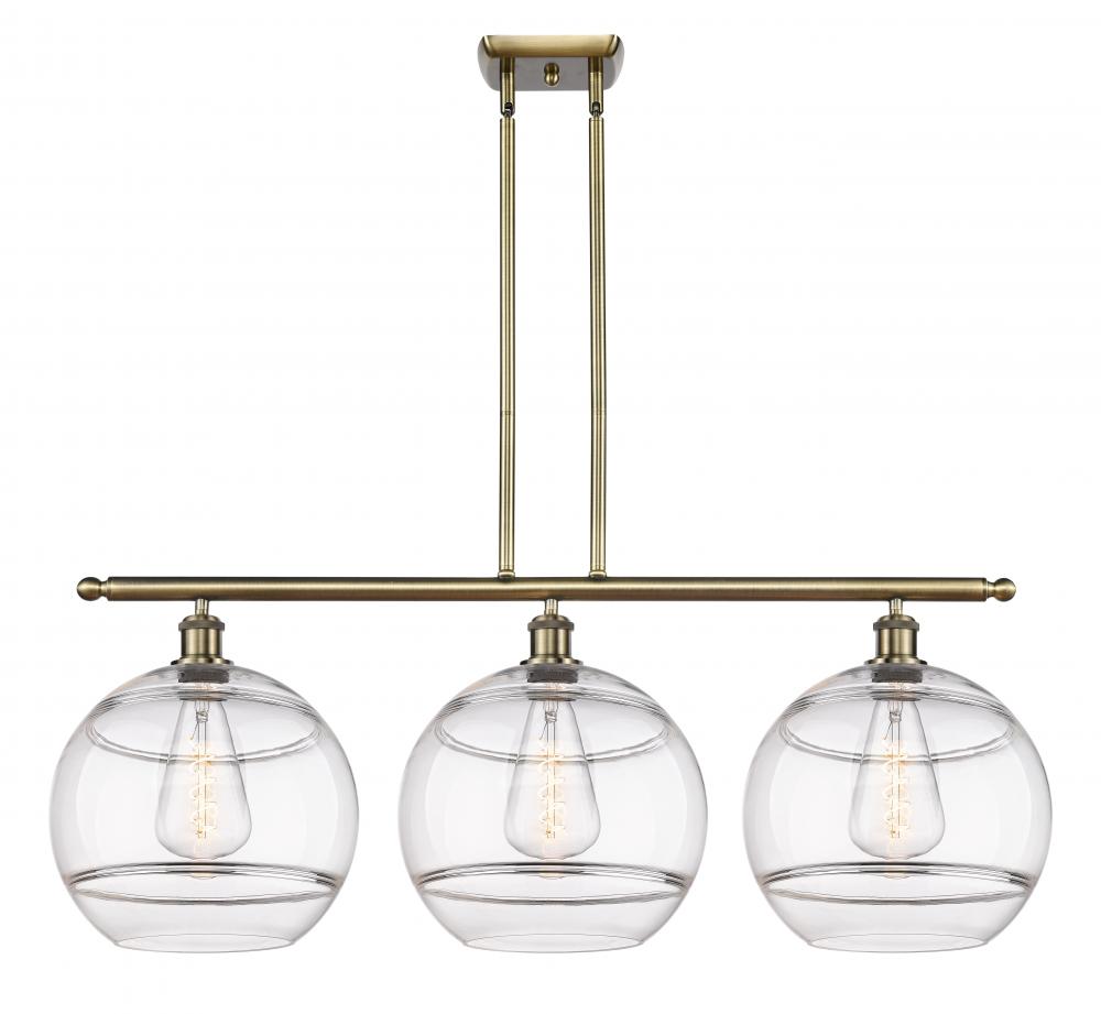 Rochester - 3 Light - 39 inch - Antique Brass - Cord hung - Island Light