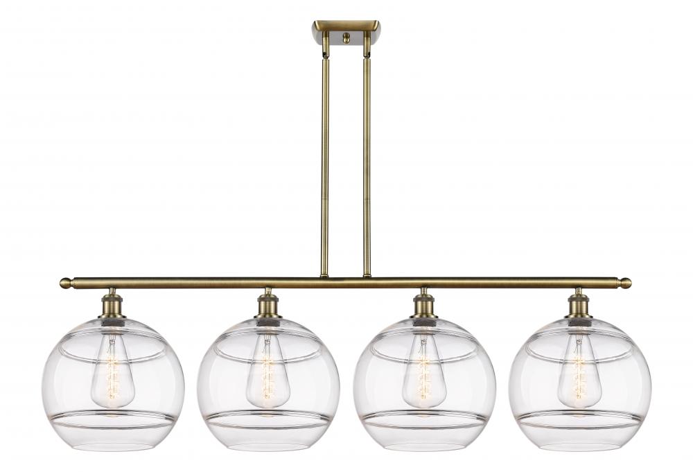 Rochester - 4 Light - 50 inch - Antique Brass - Cord hung - Island Light
