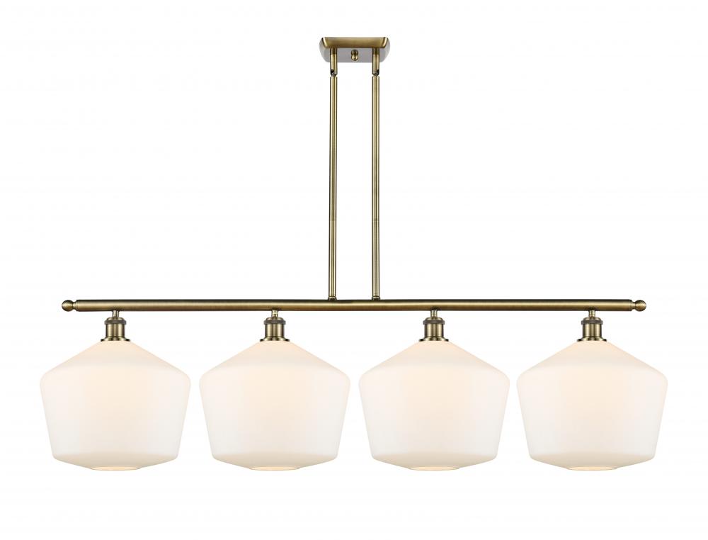 Cindyrella - 4 Light - 50 inch - Antique Brass - Cord hung - Island Light