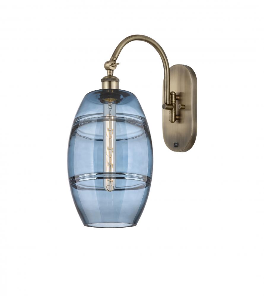 Vaz - 1 Light - 8 inch - Antique Brass - Adjustable Swing Arm