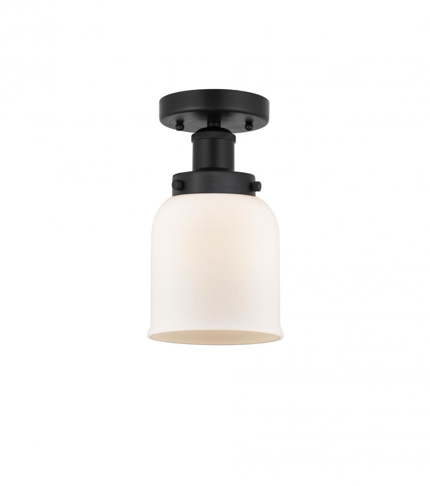 Bell - 1 Light - 5 inch - Matte Black - Semi-Flush Mount