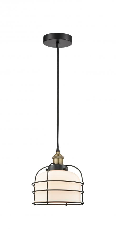 Bell Cage - 1 Light - 9 inch - Black Antique Brass - Mini Pendant