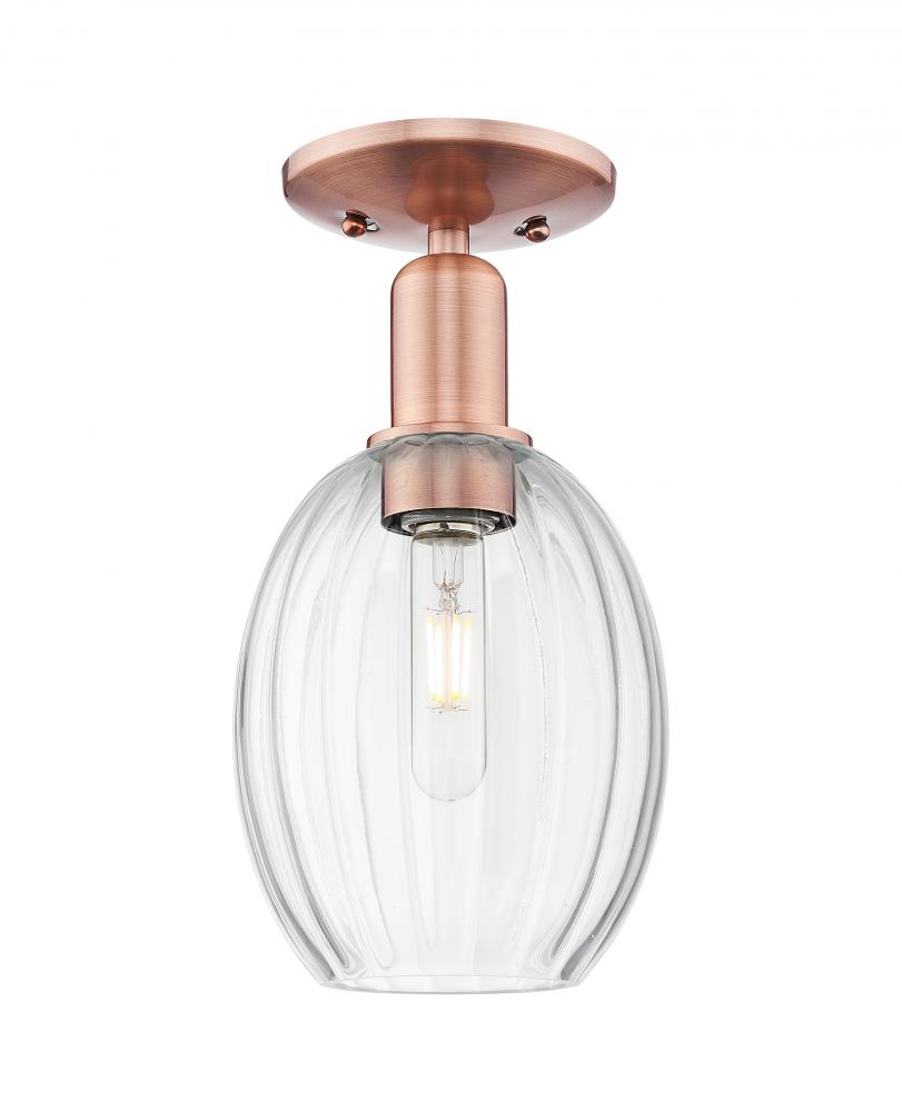 Preston Bulb - 1 Light - 6 inch - Antique Copper - Semi-Flush Mount