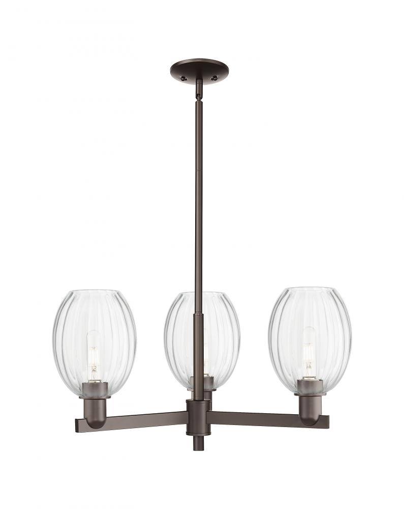 Preston Bulb - 3 Light - 18 inch - Oil Rubbed Bronze - Flush Mount