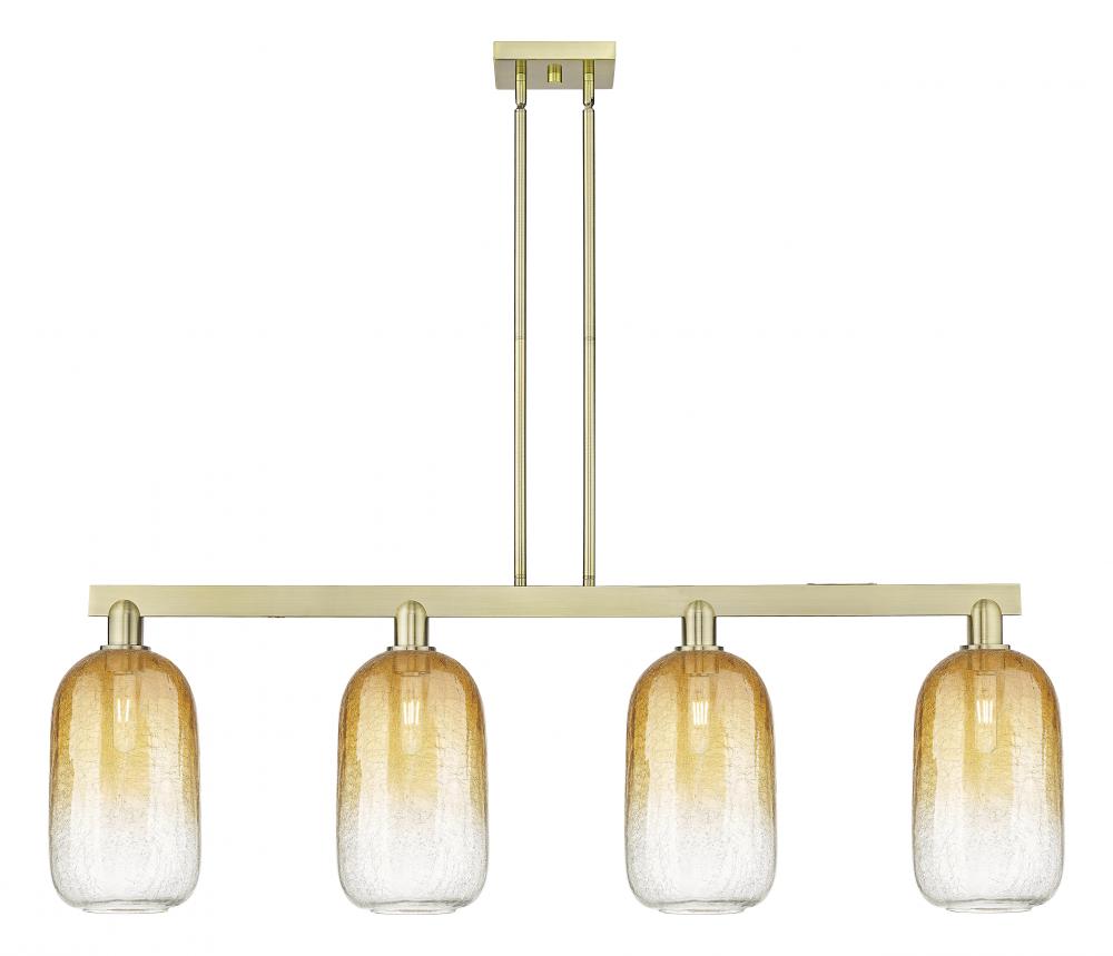 Brookhaven Cloche - 4 Light - 48 inch - Antique Brass - Cord hung - Island Light