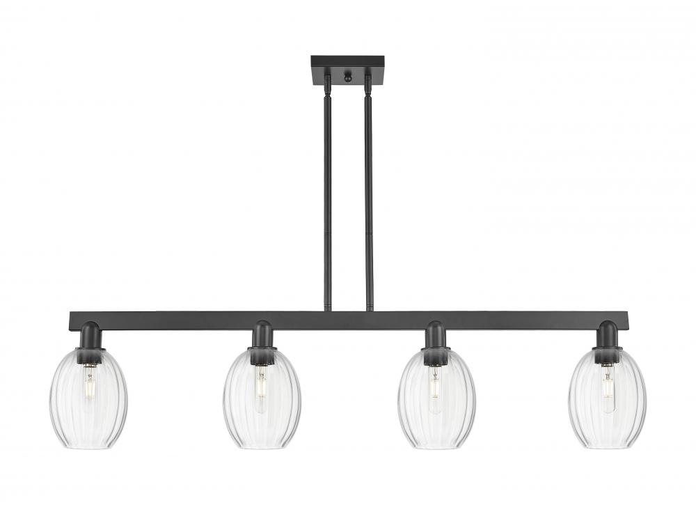 Preston Bulb - 4 Light - 48 inch - Matte Black - Cord hung - Island Light