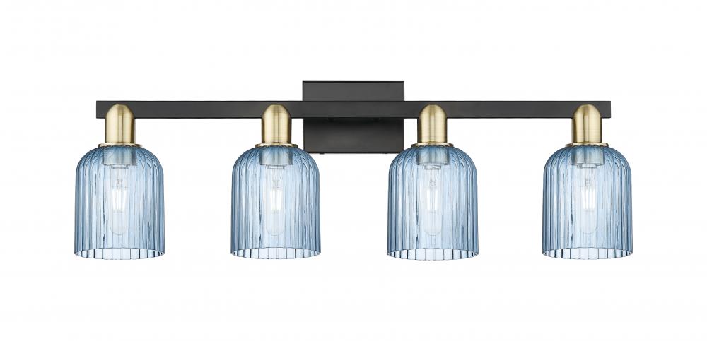 Bridal Veil - 4 Light - 36 inch - Black Antique Brass - Bath Vanity Light