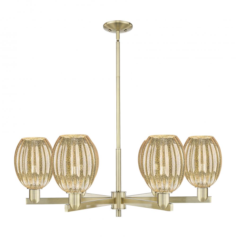 Preston - 6 Light - 24 inch - Antique Brass - Chandelier