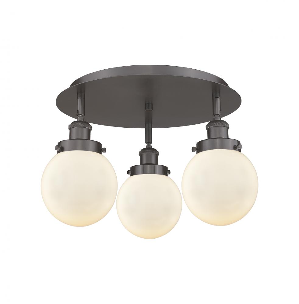 Beacon - 3 Light - 18 inch - Oil Rubbed Bronze - Flush Mount