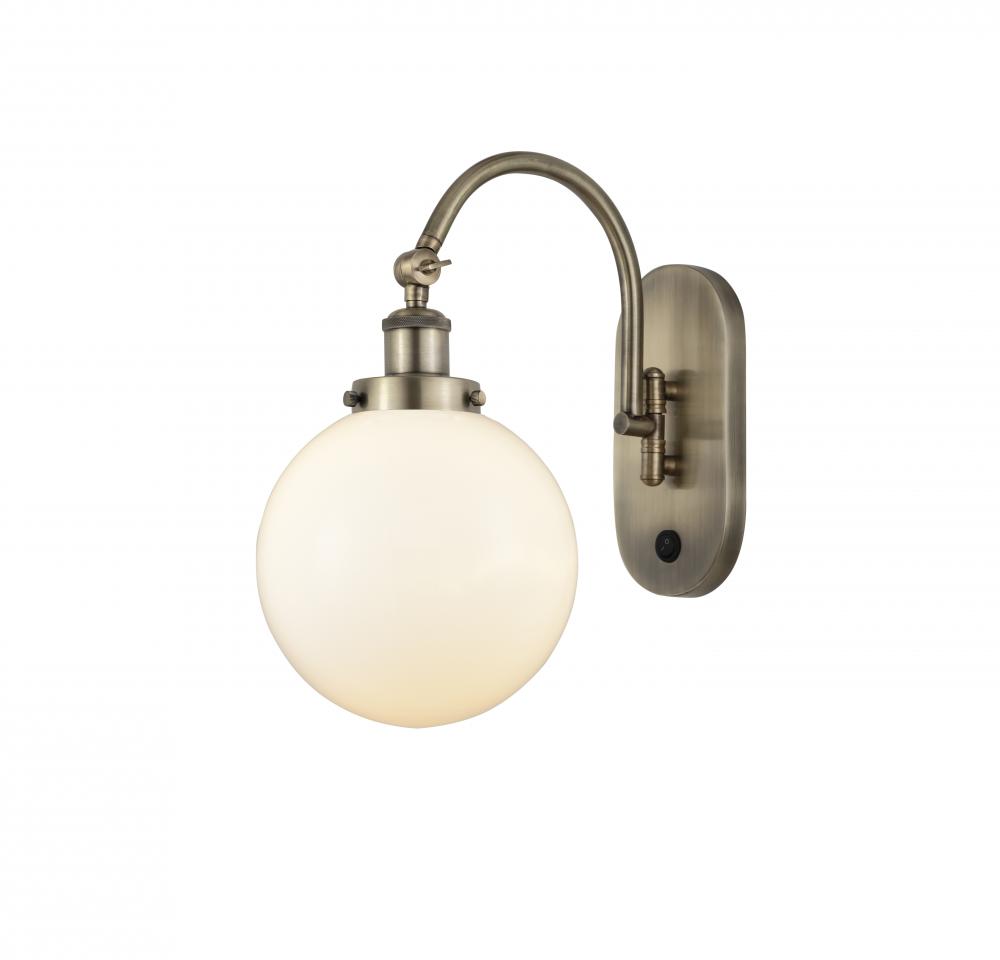 Beacon - 1 Light - 8 inch - Antique Brass - Adjustable Swing Arm