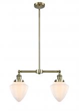 Innovations Lighting 209-AB-G661-7 - Bullet - 2 Light - 22 inch - Antique Brass - Stem Hung - Adjustable Island Light