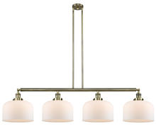 Innovations Lighting 214-AB-G71-L - Bell - 4 Light - 54 inch - Antique Brass - Stem Hung - Adjustable Island Light