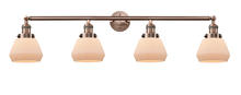 Innovations Lighting 215-AC-G171 - Fulton - 4 Light - 43 inch - Antique Copper - Adjustable Bath Vanity Light