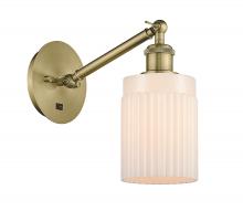 Innovations Lighting 317-1W-AB-G341 - Hadley - 1 Light - 5 inch - Antique Brass - Adjustable Sconce