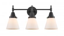 Innovations Lighting 447-3W-BK-G61 - Cone - 3 Light - 24 inch - Matte Black - Bath Vanity Light