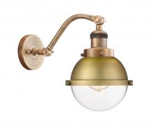 Innovations Lighting 515-1W-BB-HFS-62-BB - Hampden - 1 Light - 7 inch - Brushed Brass - Adjustable Sconce