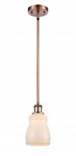 Innovations Lighting 516-1S-AC-G391 - Ellery - 1 Light - 5 inch - Antique Copper - Mini Pendant