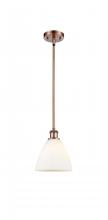 Innovations Lighting 516-1S-AC-GBD-751 - Bristol - 1 Light - 8 inch - Antique Copper - Mini Pendant