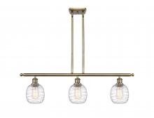 Innovations Lighting 516-3I-AB-G1013 - Belfast - 3 Light - 36 inch - Antique Brass - Cord hung - Island Light