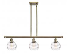 Innovations Lighting 516-3I-AB-G556-6CL - Rochester - 3 Light - 36 inch - Antique Brass - Cord hung - Island Light