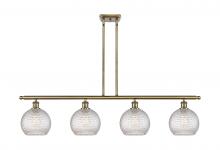 Innovations Lighting 516-4I-AB-G122C-8CL - Athens - 4 Light - 48 inch - Antique Brass - Cord hung - Island Light