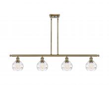 Innovations Lighting 516-4I-AB-G556-6CL - Rochester - 4 Light - 48 inch - Antique Brass - Cord hung - Island Light