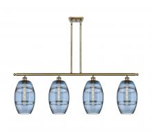 Innovations Lighting 516-4I-AB-G557-8BL - Vaz - 4 Light - 48 inch - Antique Brass - Cord hung - Island Light