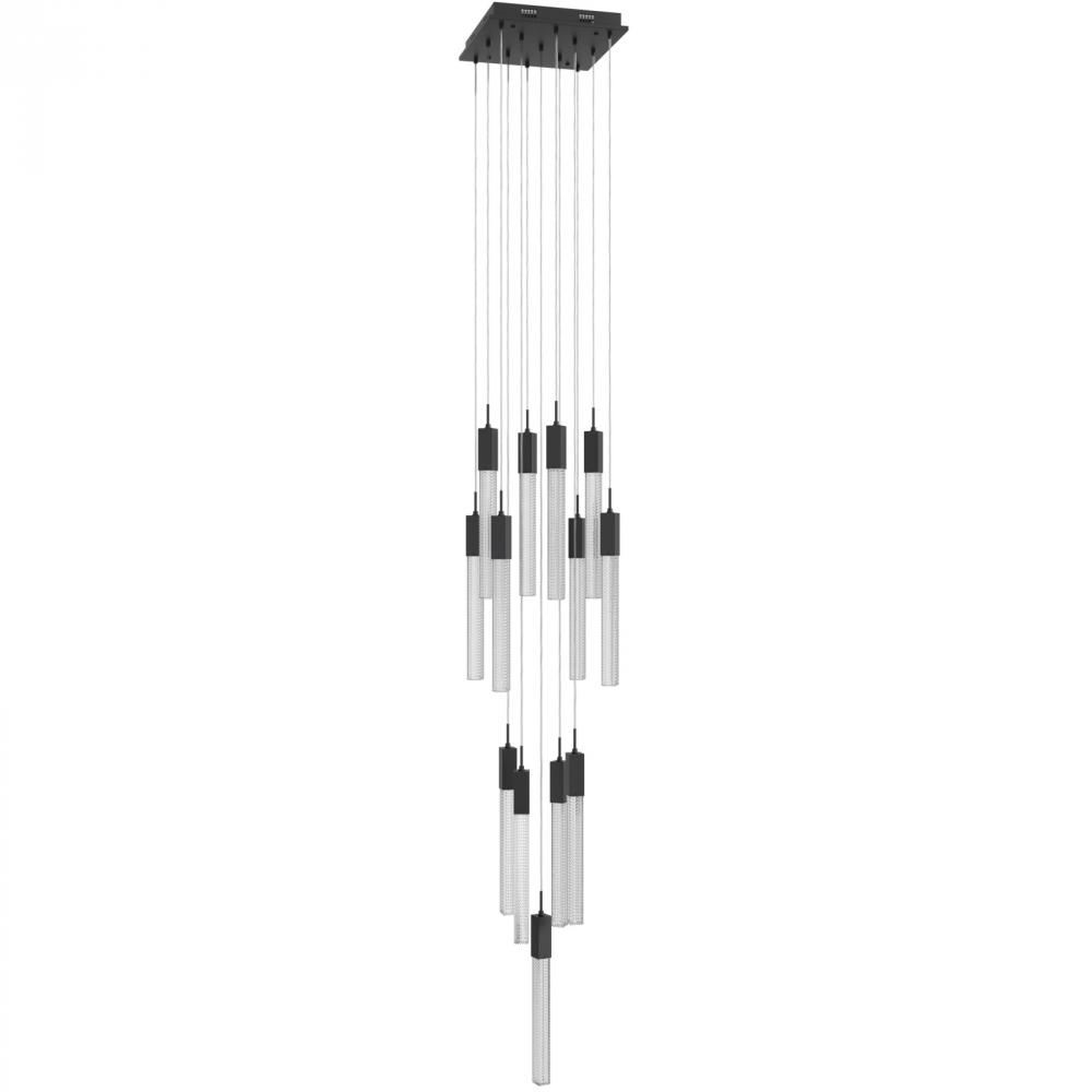 Boa Collection 13 Light Studded Glass Multi Port Pendant