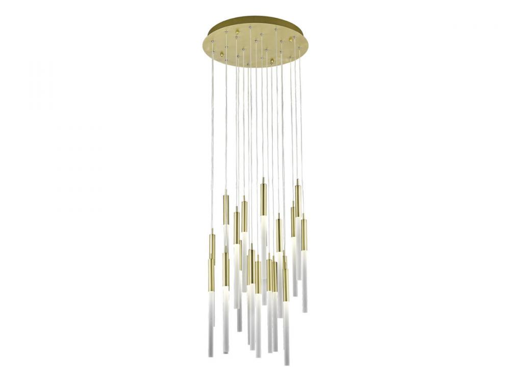 Main Street Collection 21 Light Frosted Glass Multi Port Pendants