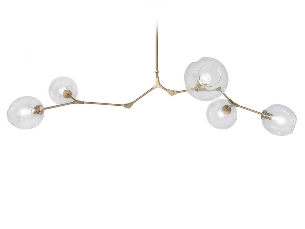 Fairfax Ave. 5 Light Glass Globe Chandelier