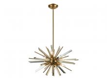 Avenue Lighting HF8201-AB - Palisades Ave. Metal And Crystal Chandelier
