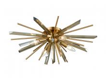 Avenue Lighting HF8205-AB - Palisades Ave. Metal And Crystal Flush Sconce