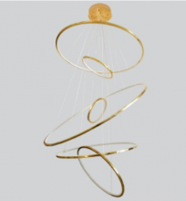 Avenue Lighting HF4446-PB - Aria 6 Ring Multi Port Pendant