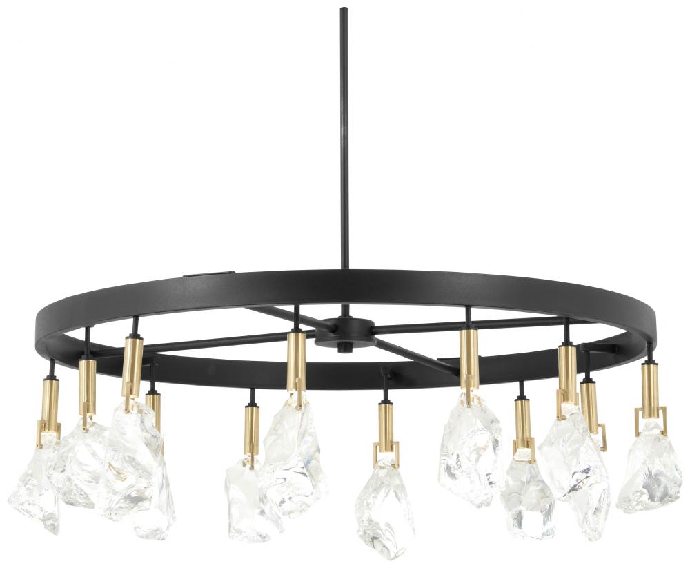 RARE ELEMENTS - 12 LIGHT CHANDELIER