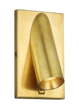 Visual Comfort & Co. Modern Collection 700WSPNT5NB-LED930 - Ponte Modern dimmable LED 5 Wall Sconce Light in a Natural Brass/Gold Colored finish