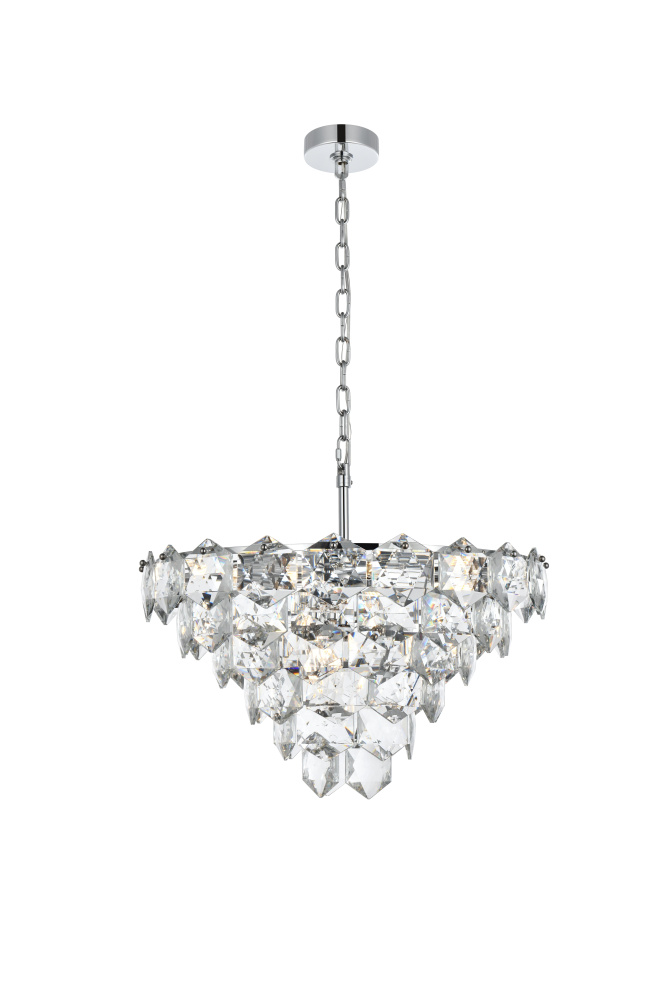 Adaline 24 inch Chandelier in Chrome