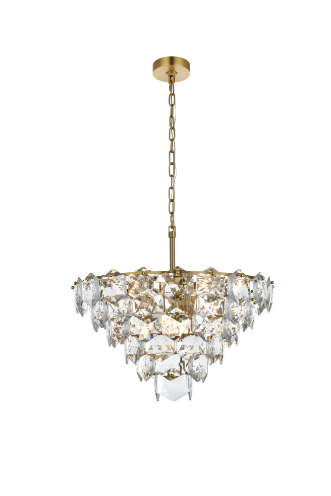 Adaline 24 inch Chandelier in Satin Gold